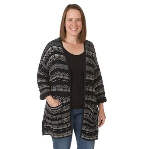 MarlaWynne Womens Minimalist Career Sweater Cardigan Size XL‎